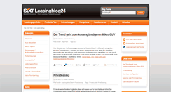 Desktop Screenshot of leasingblog24.de